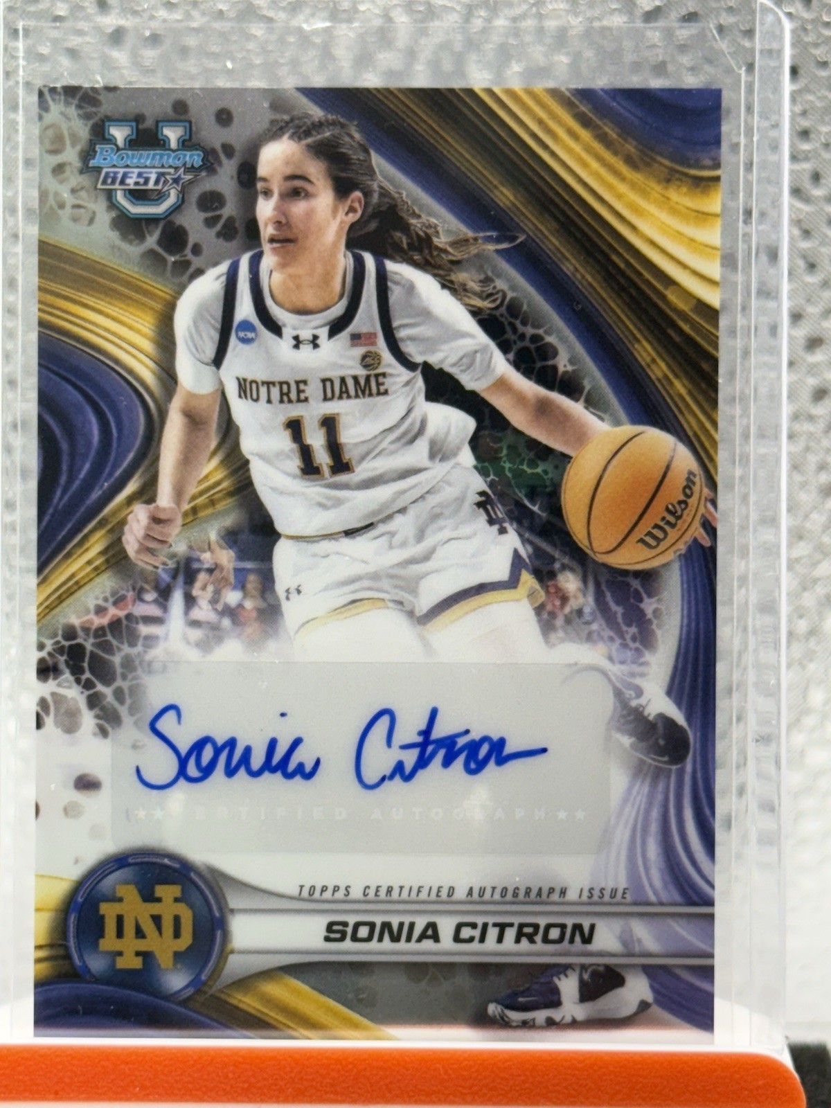 SONIA CITRON - 2024-25 Bowman Best University Best Of 2024 Auto NOTRE DAME