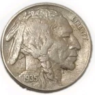 1935 Buffalo Nickel Five Cent US Coin Extra Fine Full Horn Free Post Tracking