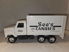 Vintage 1987 ERTL  See's Candies  White Delivery Truck Diecast # 3605, Ex. Cond.