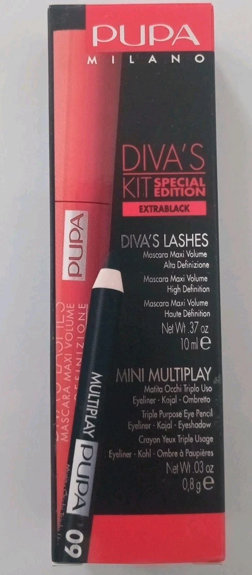 Pupa Milano Diva's Kit Special Edition volumizing mascara+ Eyeliner Extrablack
