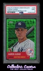 2022 Topps Platinum Anniversary Green Wave #200 Aaron Judge PSA 9 #d 38/99