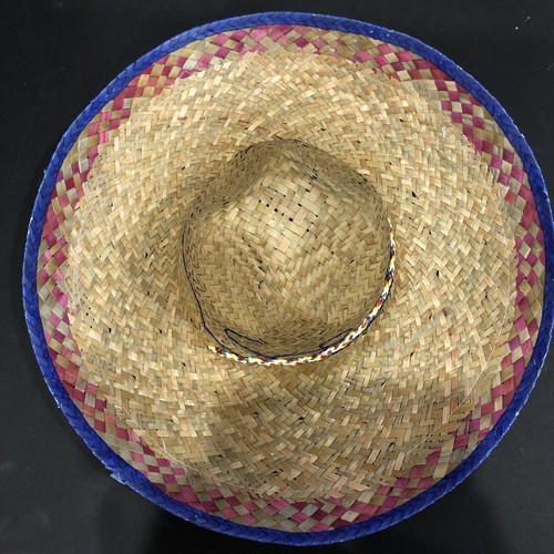 Tan Blue Mexican Mariachi Hat Sombrero 