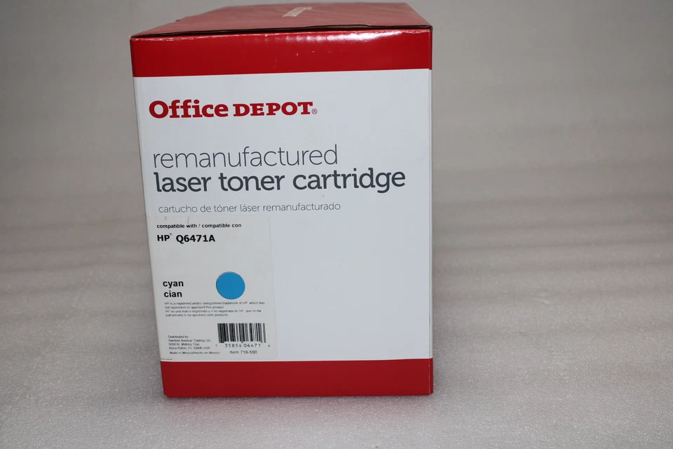 Juego de 4 tónicos de color Office Depot 501A negro, magenta, cian, amarillo Q6470A-Q6473A Foto 2 de 4