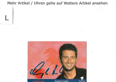 Angelo Franke - Schauspiel Autogrammkarte- Handsignierte. mehr Siehe Bilder