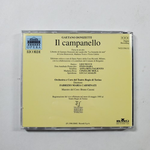 Gaetano Donizetti I1 Campanello CD and Book BMG 1996 - Imagen 4 de 5