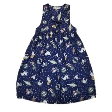 NWT Handmade Womens 16T Sleeveless Midi Dress Zodiac Astrology Constellations 