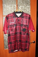 Vintage 1990's Burgundi/Red/Black ERIMA Referee Football jersey shirt - size L