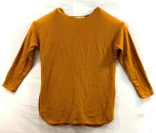MICHAEL Michael Kors Women's M Tunic Sweater Long Sleeve Side Zipper Mustard