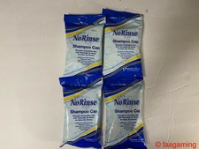 LOT OF 4 RINSE FREE SHAMPOO & CONDITIONER CAPS ONE STEP TO CLEAN HAIR USA MADE
