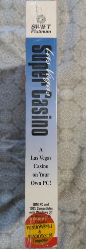 Las Vegas Super Casino PC Game (1996) CD-ROM & 3.5" Disk Dual Media SEALED NOS - Picture 6 of 8