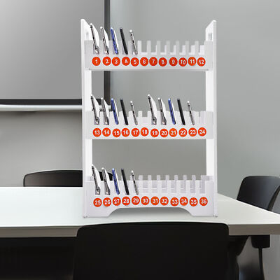 36-Slot Mobile Phone Holder - 3-Tier Organizer for Home & Office Storage