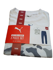 Puma Boy's All Day Comfort 2 Piece Tee and Jogger Set Size 18m new