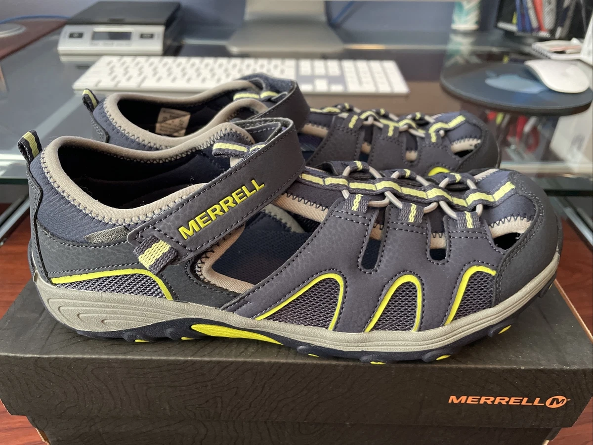 Merrell Kids Hydro H2O Hiker Sandal Navy Lime MK262153