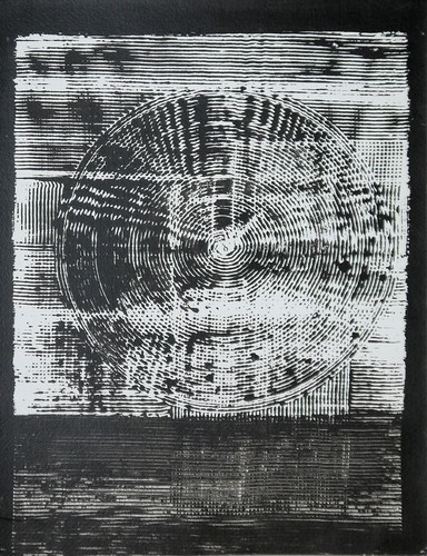 Heinz Mack Siebdruck in 3 Farben Edition Kunsthaus Scheller Stuttgart 1987