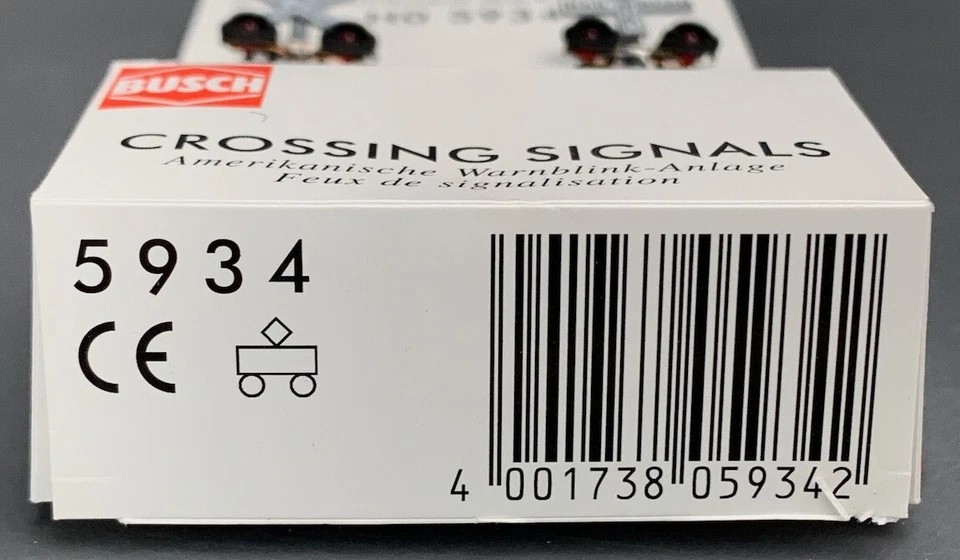 HO Scale Busch 5934 United States Style Crossing Signals 2 w/Control Unit HO3562 - Image 4 of 4