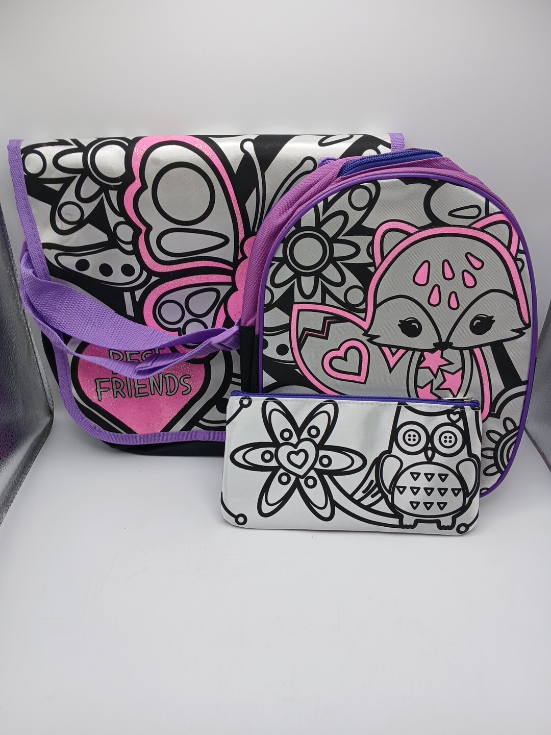 Chad Valley Design Your Own Bags Set: Messenger bag, Backpack, Pencil Case C13