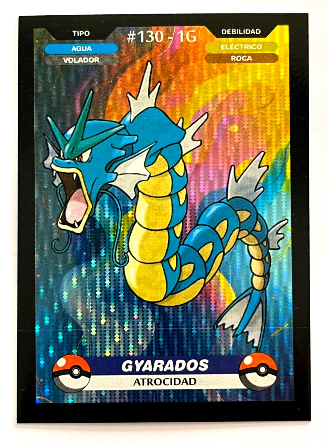 2025 POKEMON KANTO CREALASER TCG Card #130 GYARADOS Peru Edition Foil