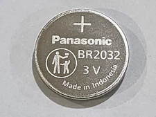 1 X BR2032 BULK LITHIUM PANASONIC BR 2032 3v Battery MFG 08/2021 (1 PIECE)