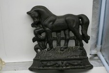 VTG Cast Iron Door Stop Horse Sculpture Farmhouse 4. 11 LB Rare Z1