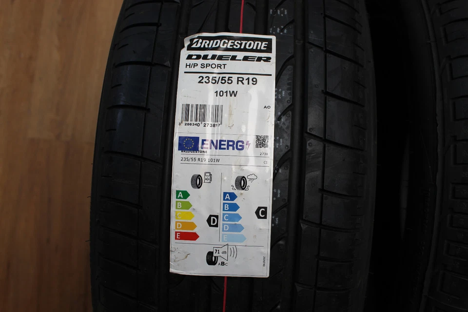 2x Bridgestone Dueller H/P Sport in 235 55 R19 101W SOMMER Reifen DOT0423 - NEU - Bild 2 von 4