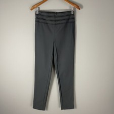 Robert Rodriguez Womens Slim Trousers Pants Size 2 Dark Gray Pleats at Waist