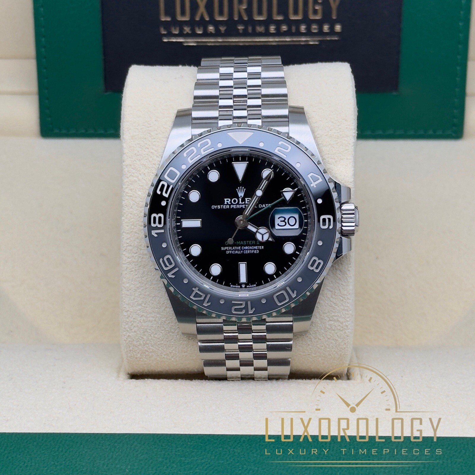 August 2024 UNWORN Rolex GMT MASTER II 126710GRNR ‘Bruce Wayne’