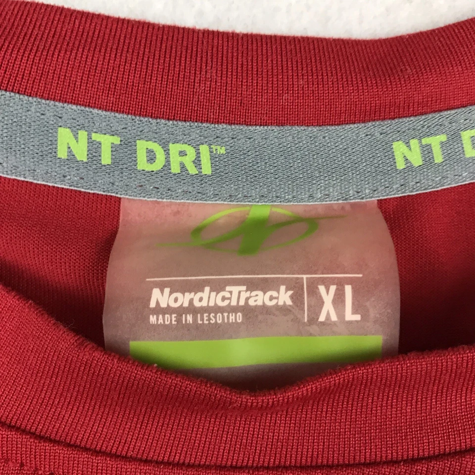 Camisa NordicTrack NT Dri Adulto XL Roja Mangas Largas Camiseta Ligera Foto 3 de 4