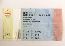 BIGLIETTO BOXE OLIMPICHE BARCELLONA 1992 CUBA GOLD ROUND 1 GALLO PESO MEDIO