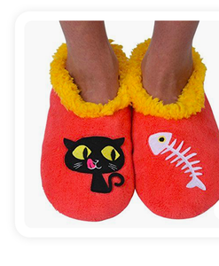 snoozies slippers cat