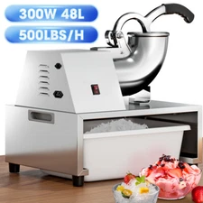 Electric Ice Crusher Machine 500LBS/Hr Snow Cone Maker Shaved Ice for Home Party