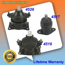 For 03-07 Honda Accord 2.4L Front & Rear Motor Mount 3PCS Auto Transmission M076
