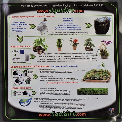 All-Natural Organic Plant Food Fertilizer Concentrate - 600 Gallons Coverage - Picture 5 of 11