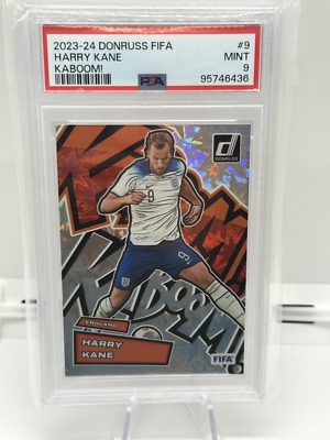 HARRY KANE 2023-24 Donruss FIFA KABOOM! #9 Case Hit England PSA 9 