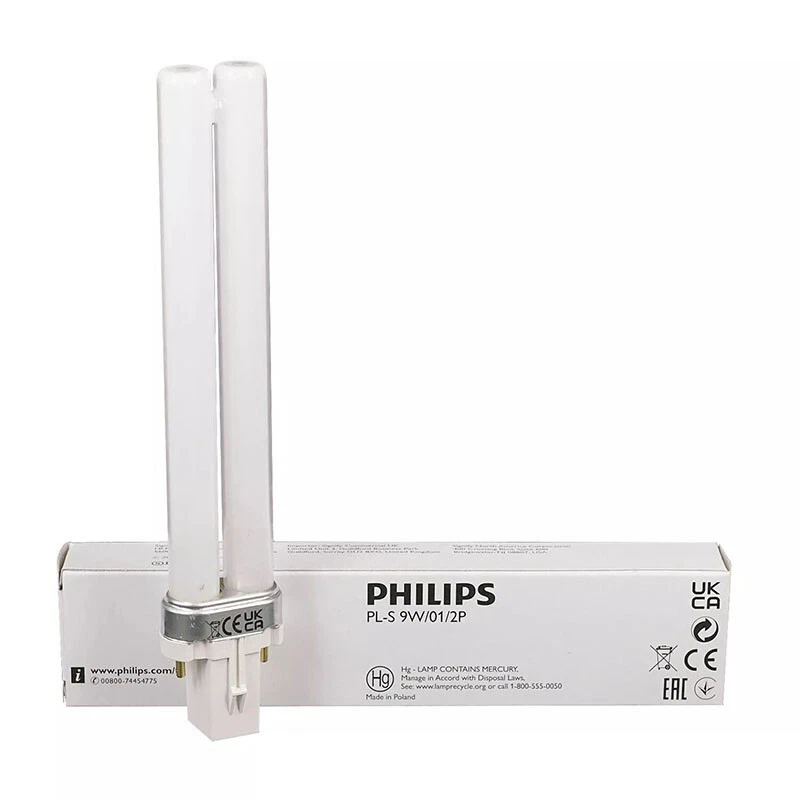 1PC NEW PHILIPS PL-S 9W/01/2P NB-UVB G23 311nm Narrow Spectrum UV Light Tube - Image 2 of 2
