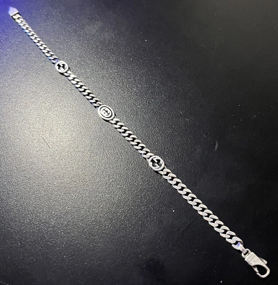 Bracelet GUCCI Imbriqué G argent sterling YBA678660001018