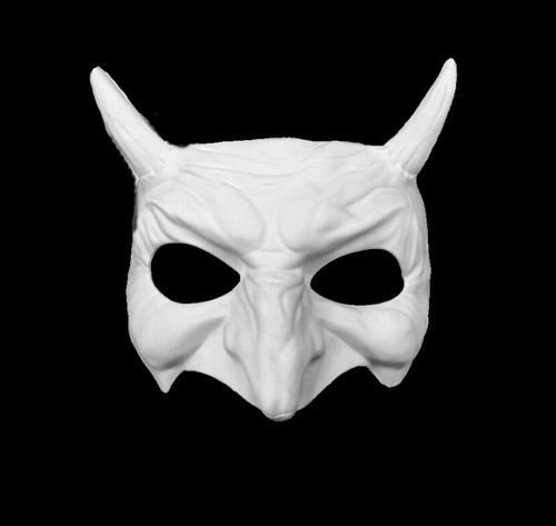 Bulk Blank DIY White Unpaint Masquerade Mask Polyresin Base Halloween Costume - Picture 7 of 30