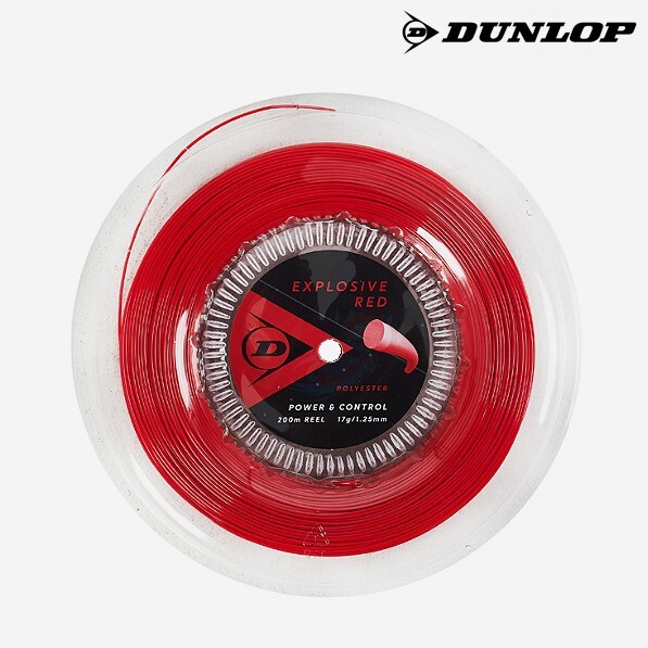 Теннисная ракетка Dunlop Explosive 125 мм 17 г 200 м Поли струнная красно-серая NWT 18090₽