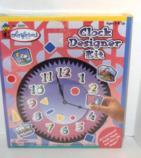 Vintage 1997 Sealed Colorforms Clock Designer Kit