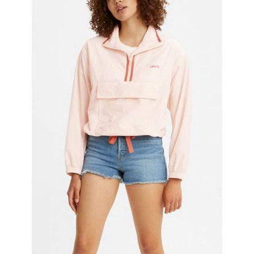Levi’s Women's Nora Windbreaker Jacket Retro Sporty 90s Inspired Pink  Medium NWT
