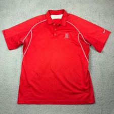 Nike Golf Polo Shirt TPC Summerlin Mens Sz XXL 2XL Dri Fit Red Short Sleeve PGA
