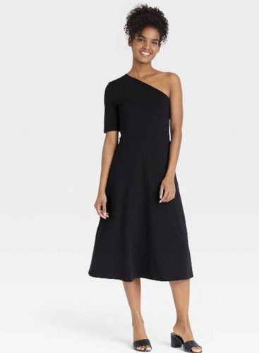 Womens elbow sleeve one shoulder knit 