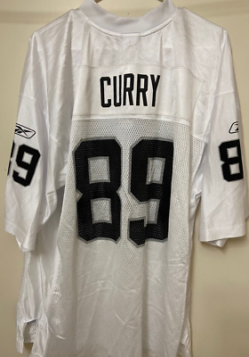 Las Vegas Raiders NFL #89 Curry White Jersey Men's Size XL Reebok