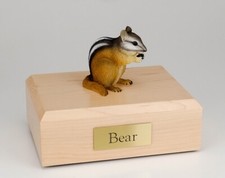 Chipmunk Figurine Wildlife Cremation Urn Available in 3 Diff. Colors  4 Sizes