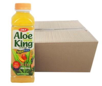 [20x 500ml] OKF SUGAR FREE Aloe Vera King Getränk MANGO inkl.  5,00 EINWEG-Pfand