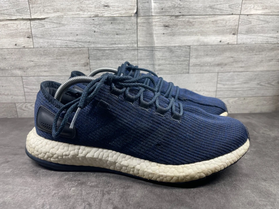 Adidas Pureboost Tenis Hombres 10 M Zapato para Correr Azul Atlético Cómodo Entrenadores Foto 3 de 4