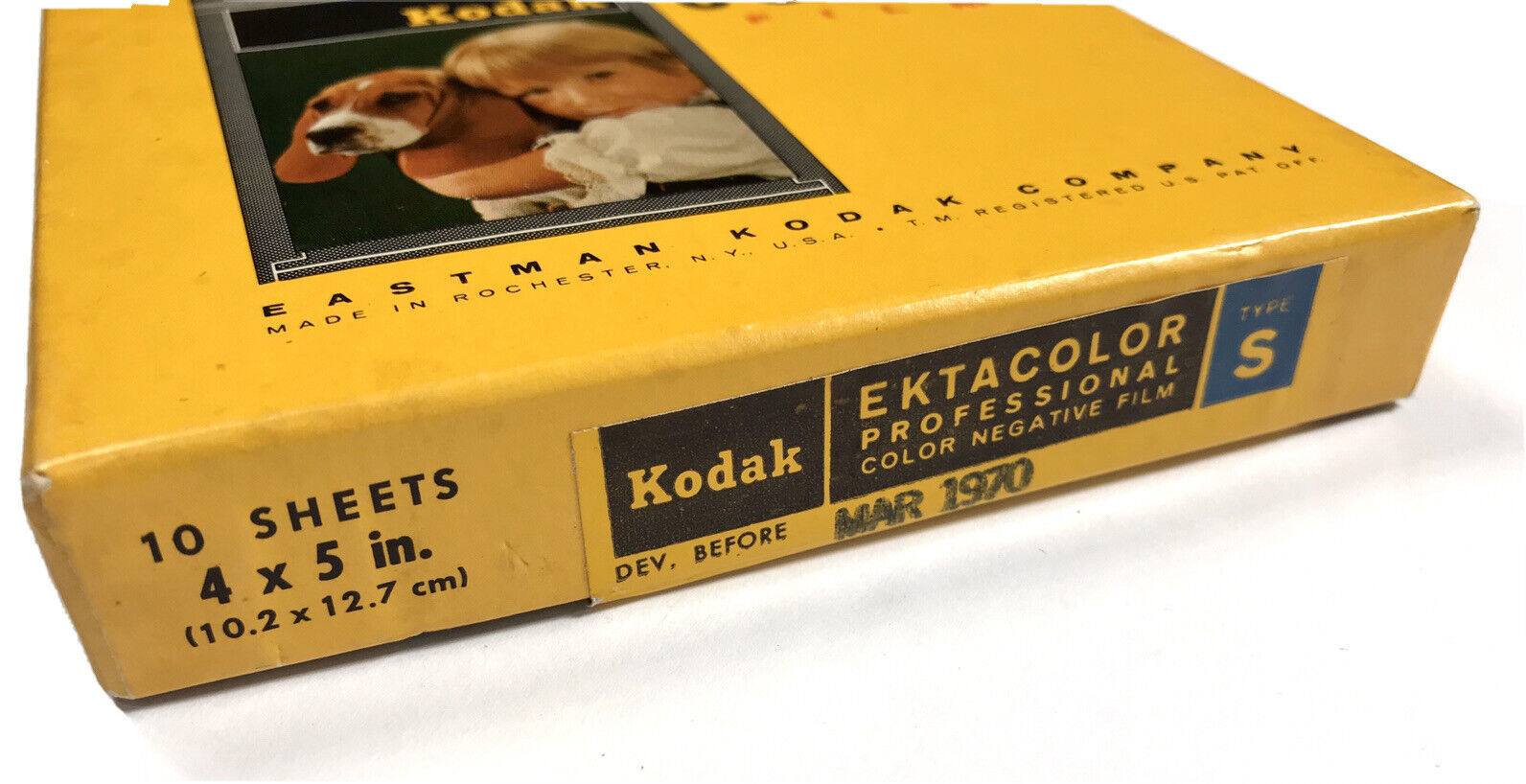 Kodak Ektacolor Type S Color Film 6101 4 X 5 in Exp 5/71 for sale 