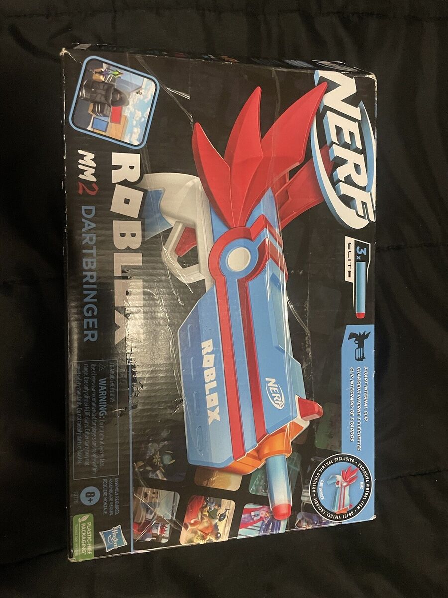 Nerf Roblox MM2 Dartbringer 3x Elite Hasbro Comes with Virtual