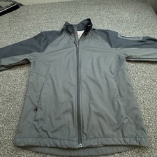 Hawke  Co Sport Mens Small Performance Full Zip Jacket Gray L Zipped Pockets