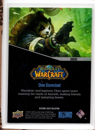 2023 Upper Deck Blizzard Legacy Collection Red Chen Stormstout - Picture 2 of 2