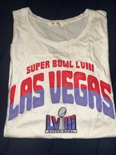 '47 Brand Women's Super Bowl LVIII Far Out White T-Shirt Large - NWT